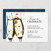 オフィスパーティーの招待状 招待状 (正面/裏面)