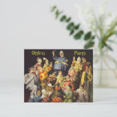 オフィスパーティーの社会招待ピエロ会議 招待状 (スタンド正面)