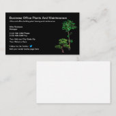 オフィスプラントの保守とリース 名刺 (正面/裏面)