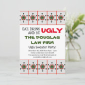 オフィスホリデーセーターワークパーティー 招待状 (スタンド正面)