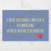 オフィスホ結婚ームの個人化の運命 フードラベル (シングルラベル)