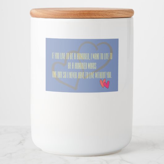 オフィスホ結婚ームの個人化の運命 フードラベル (正面)