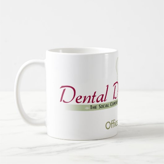 オフィスマネージャーのための花型女性歌手のマグ コーヒーマグカップ (左)