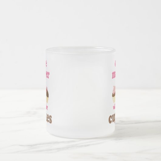 オフィスマネージャーの(おもしろいな)ギフト フロストグラスマグカップ (中央)