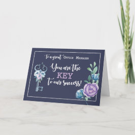 オフィスマネージャーAdmin成功へのプロ日の鍵 カード