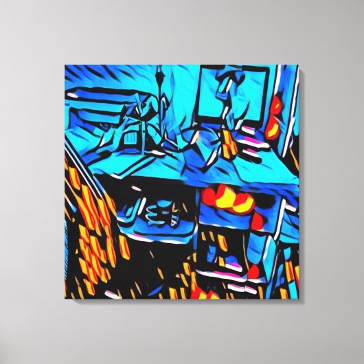 オフィスランチタイムアート キャンバスプリント (正面)