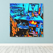 オフィスランチタイムアート キャンバスプリント (インサイチュ (ウッドフロア))