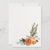 オフィス会社のクリスマス・ホリデーパーティーの招待状 招待状 (裏面)
