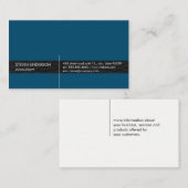 オフィス会計士/レザートリム 名刺 (正面/裏面)