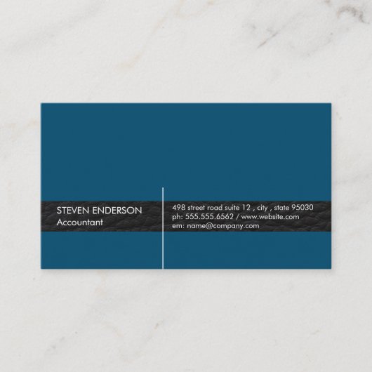 オフィス会計士/レザートリム 名刺 (正面)