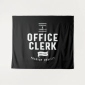 オフィス係の役職のギフト タペストリー (正面(横))