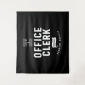オフィス係の役職のギフト タペストリー (正面)