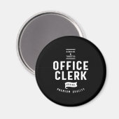 オフィス係の役職のギフト マグネット (正面/裏面)
