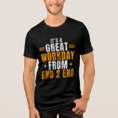 オフィス前向き引用文素晴らし- Workday Motivation トライブレンドＴシャツ (正面)