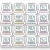 オフィス勤務日リマインダー 勤務日プランナー シール (正面)