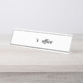 オフィス名プレート デスクネームプレート (正面)