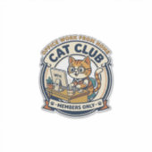 オフィス在宅猫ネコ好きギフト - オフィス シール (正面)