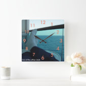 オフィス外の時計 スクエア壁時計 (ホーム)