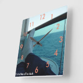 オフィス外の時計 スクエア壁時計 (傾斜)