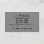 オフィス家具名刺、グレー 名刺 (裏面)