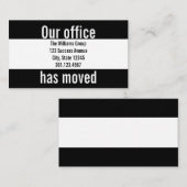 オフィス引っ越し案内 エンクロージャーカード (正面/裏面)