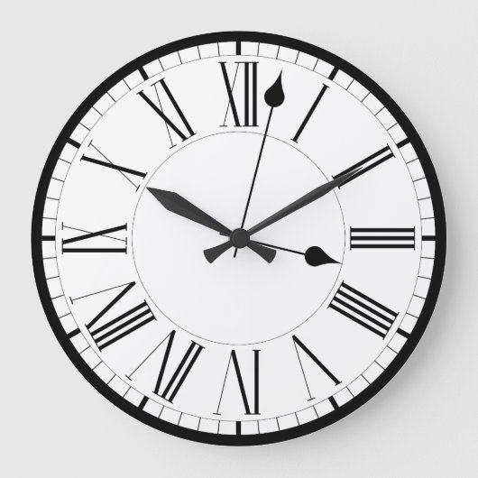 オフィス時計，ヴィンテージ時計，ギフト時計 ラージ壁時計 (正面)