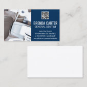 オフィス歯科用椅子 | QRスキャンコード名刺 名刺 (正面/裏面)