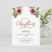 オフィス法人クリスマスパーティーのお祝い 招待状 (スタンド正面)