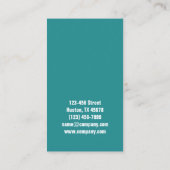 オフィス清掃サービスのフロアカーペットクリーニング 名刺 (裏面)