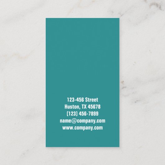 オフィス清掃サービスのフロアカーペットクリーニング 名刺 (裏面)