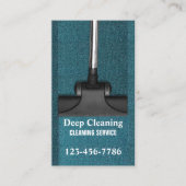 オフィス清掃サービスのフロアカーペットクリーニング 名刺 (正面)