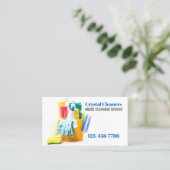 オフィス清掃サービス清掃 名刺 (スタンド正面)