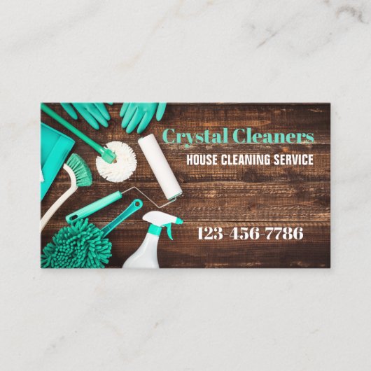 オフィス清掃サービス 名刺 (正面)