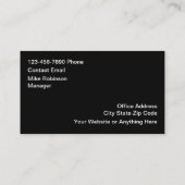 オフィス清掃サービス 名刺 (裏面)