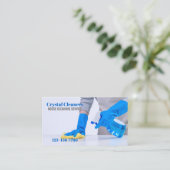 オフィス清掃メイドサービスハウスキーピング 名刺 (スタンド正面)