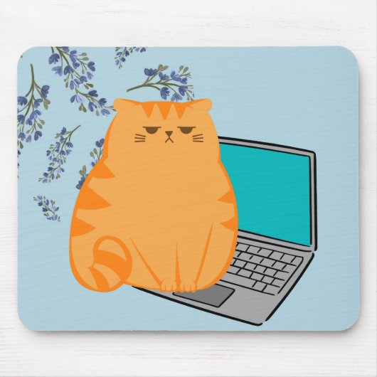 オフィス猫 マウスパッド (正面)