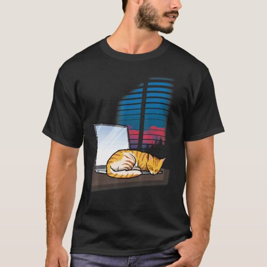 オフィス猫 Tシャツ (正面)