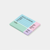 オフィス用カスタムネーム入り電話伝言メモ ポストイット (アングル)