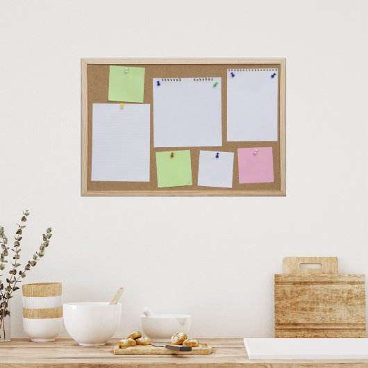 オフィス用コルク板 ポスター (キッチン)