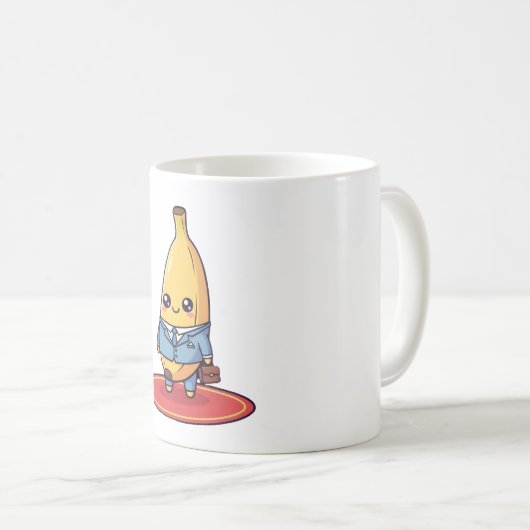 オフィス用 面白い ビジネス バナナ コーヒーマグ コーヒーマグカップ (正面右)