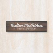 オフィス素朴ドアシンボルや象徴サインウッドグレインスタイル サインプレート (正面)