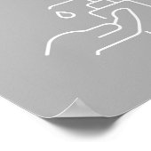 オフィス衛生ここにポスターあなたの手を衛生化 ポスター (角)