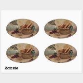 オフィス製品 – 生活のパン 楕円形シール (シート)