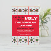 オフィス醜いセーターパーティーワークホリデーイベント 招待状 (スタンド正面)