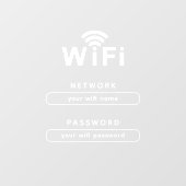 オフィス＆ストアフロント用WiFi窓用貼り紙 ウィンドウサイン (シート)