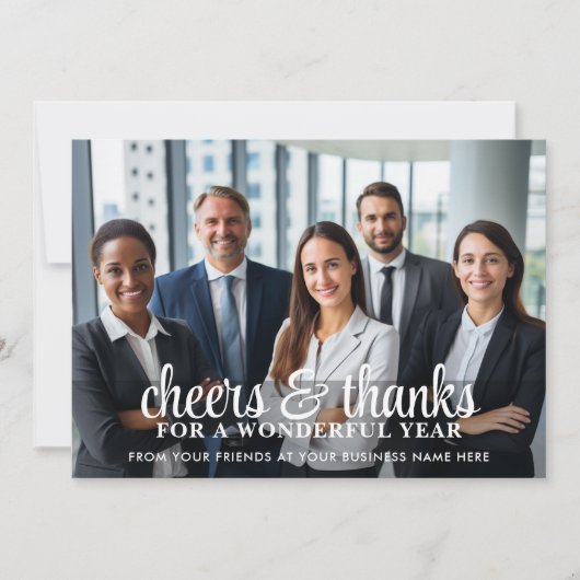 オフィス フォト - 素晴らしい1年をありがとう シーズンカード (正面)