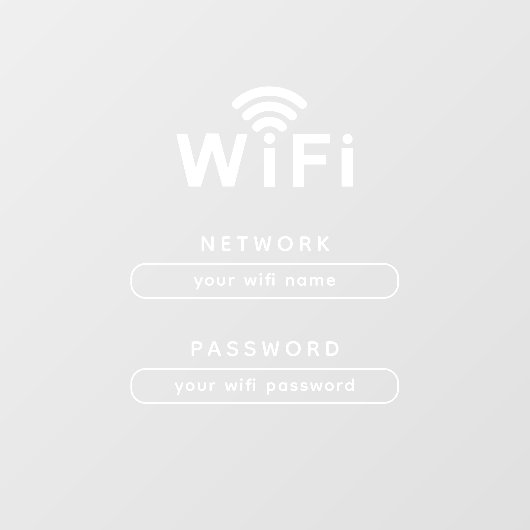 オフィス＆店舗用WiFi窓用シール ウィンドウサイン (シート)