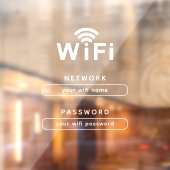 オフィス＆店舗用WiFi窓用シール ウィンドウサイン (シート2)