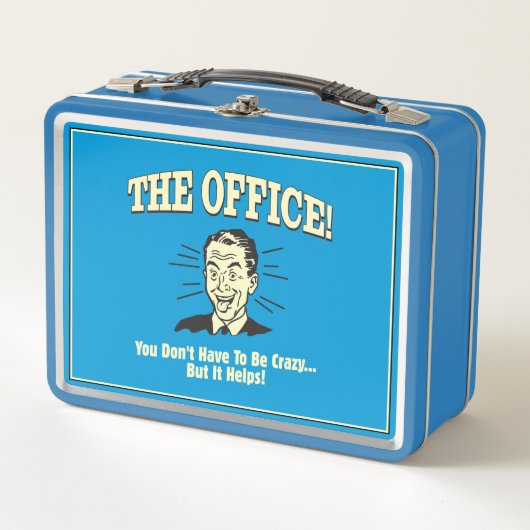 オフィス:必要な熱狂するい メタルランチボックス (正面)