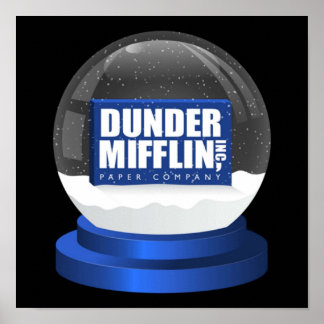 オフィスDunderMifflinzzスノーグローブ ポスター